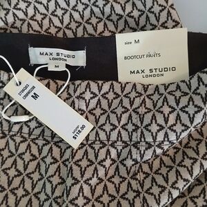 Max Studio Mid Rise Boot Cut Trouser Pants